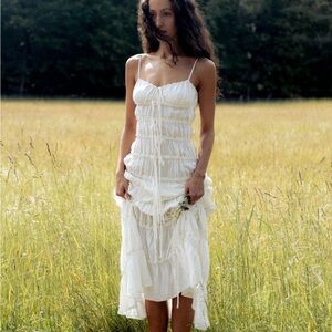 Mirror Palais Ruffle Tunnel Gown